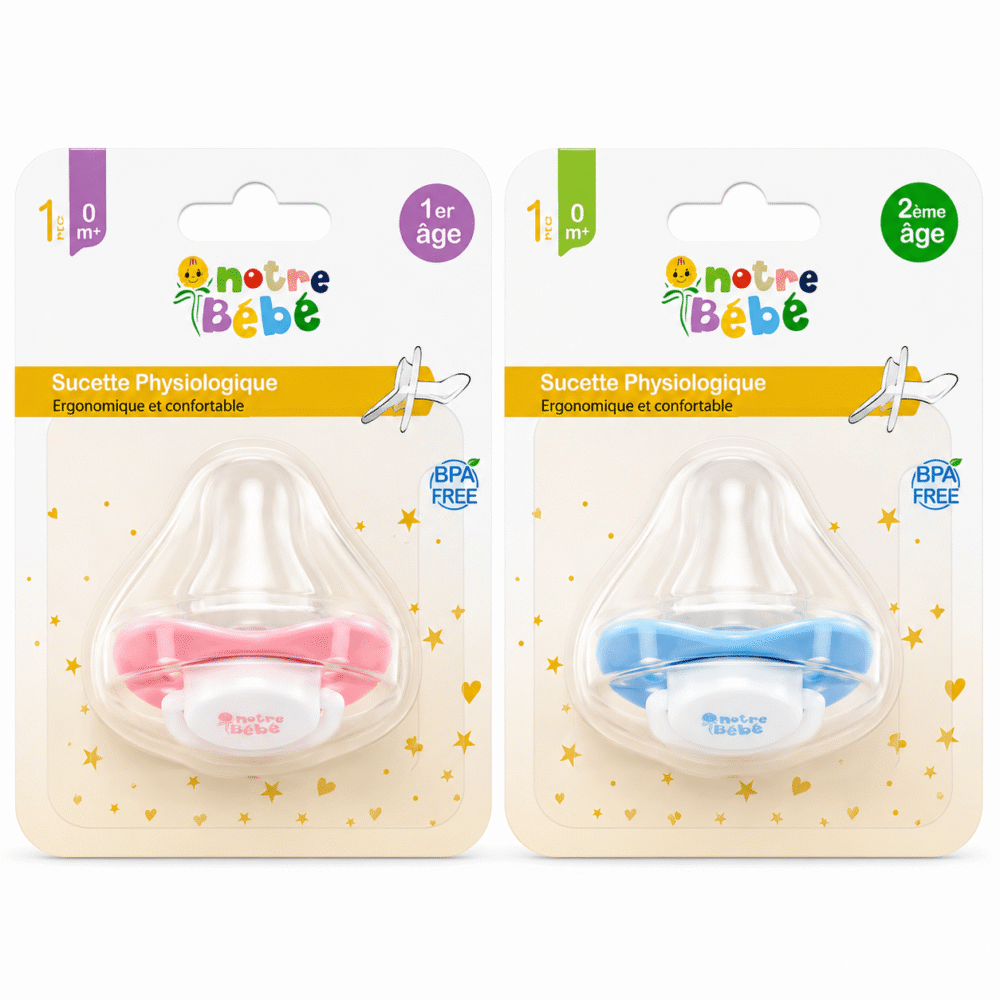 NOTRE BEBE SUCETTE PHYSIOLOGIQUE 1/2 AGE